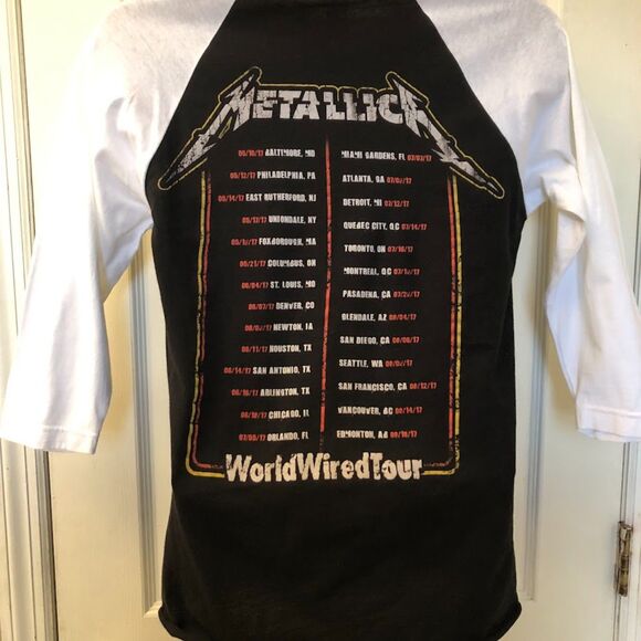 Metallica Concert World Wide Tour Graphic T-Shirt Double Sided Small Black - Picture 3 of 8